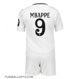 Real Madrid Kylian Mbappe #9 Fußballbekleidung Heimtrikot Kinder 2024-25 Kurzarm (+ kurze hosen)